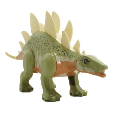 LEGO Stegosaurus dinosaur figure stego03 with plates and spiked tail, front