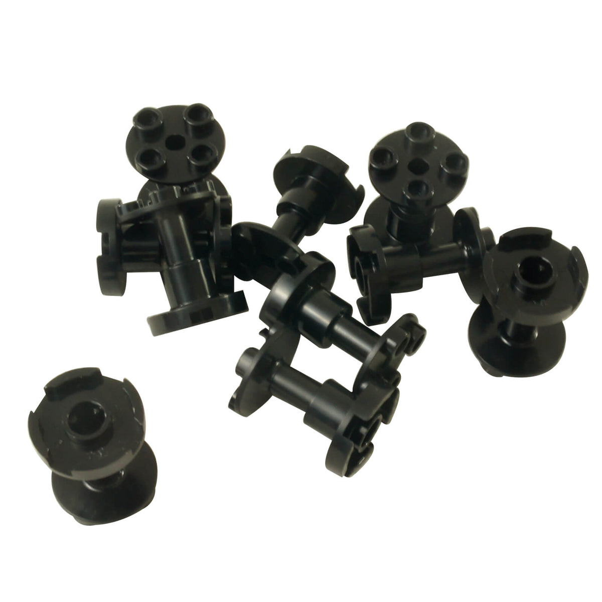 LEGO Technic Support 2 x 2 x 2 Stand with Complete Hole 3940b in Black – Lot of 10 Pieces