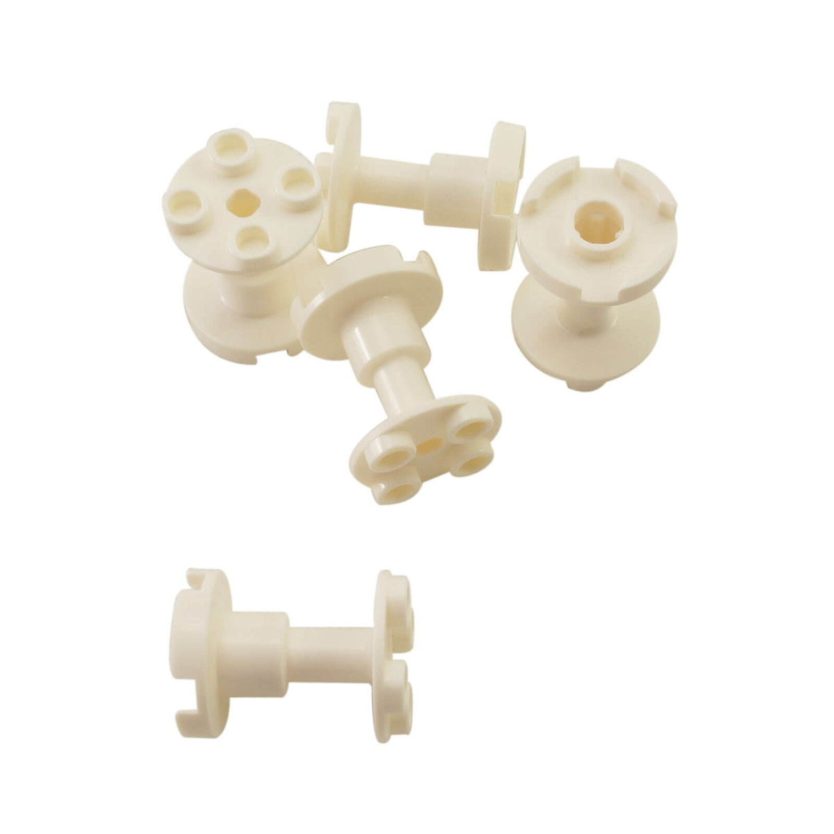 LEGO Technic Support 2 x 2 x 2 Stand with Complete Hole 3940b in White – Lot of 5 Pieces