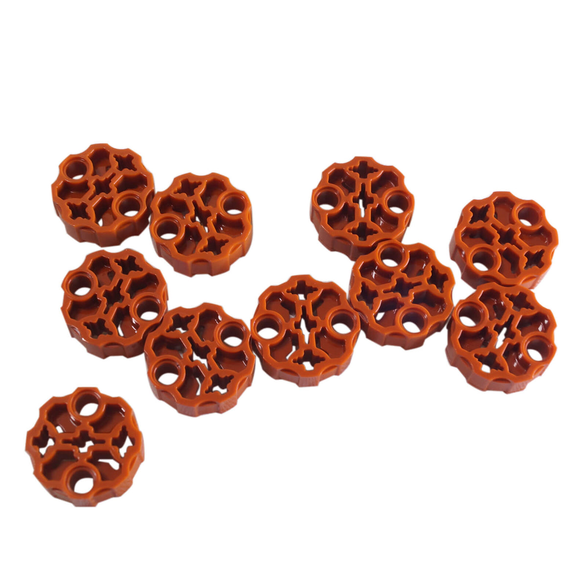 Dark Orange LEGO Technic 98585 round axle connector block Hero Factory weapon barrel