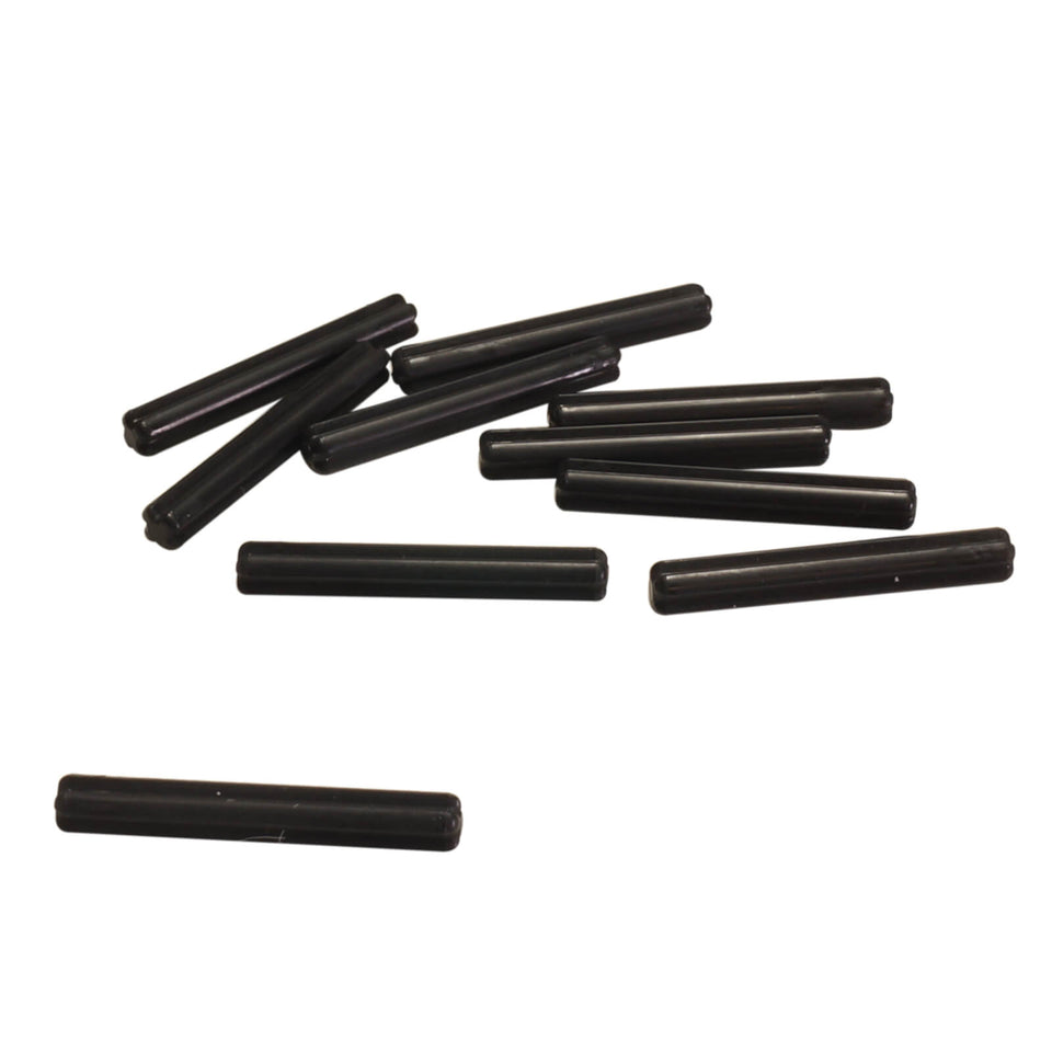10 black LEGO Technic Axle 4L pieces, part 3705, with cross-shaped ends