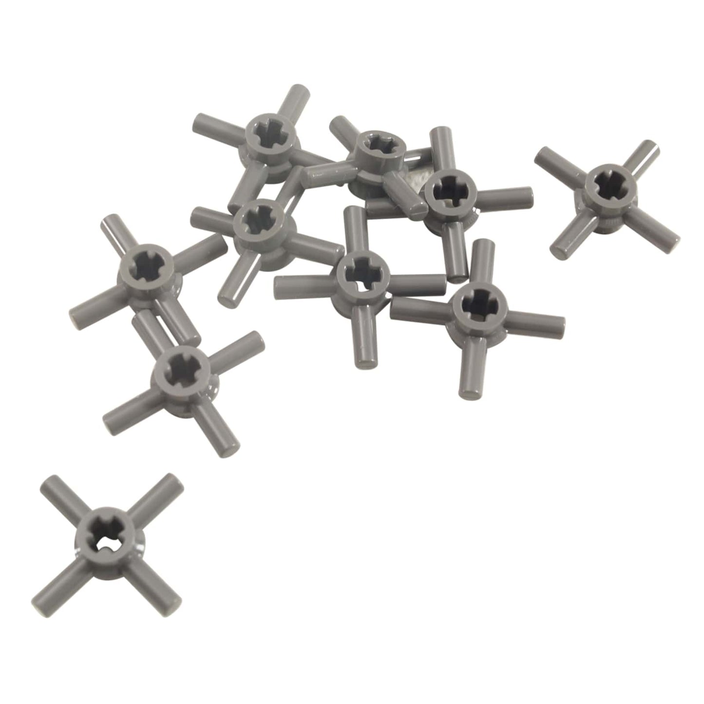 LEGO® Hub de conectare ax cu tehnică, element de îmbinare compact pentru axe și ansambluri rotative, culoare gri închis-albastru
