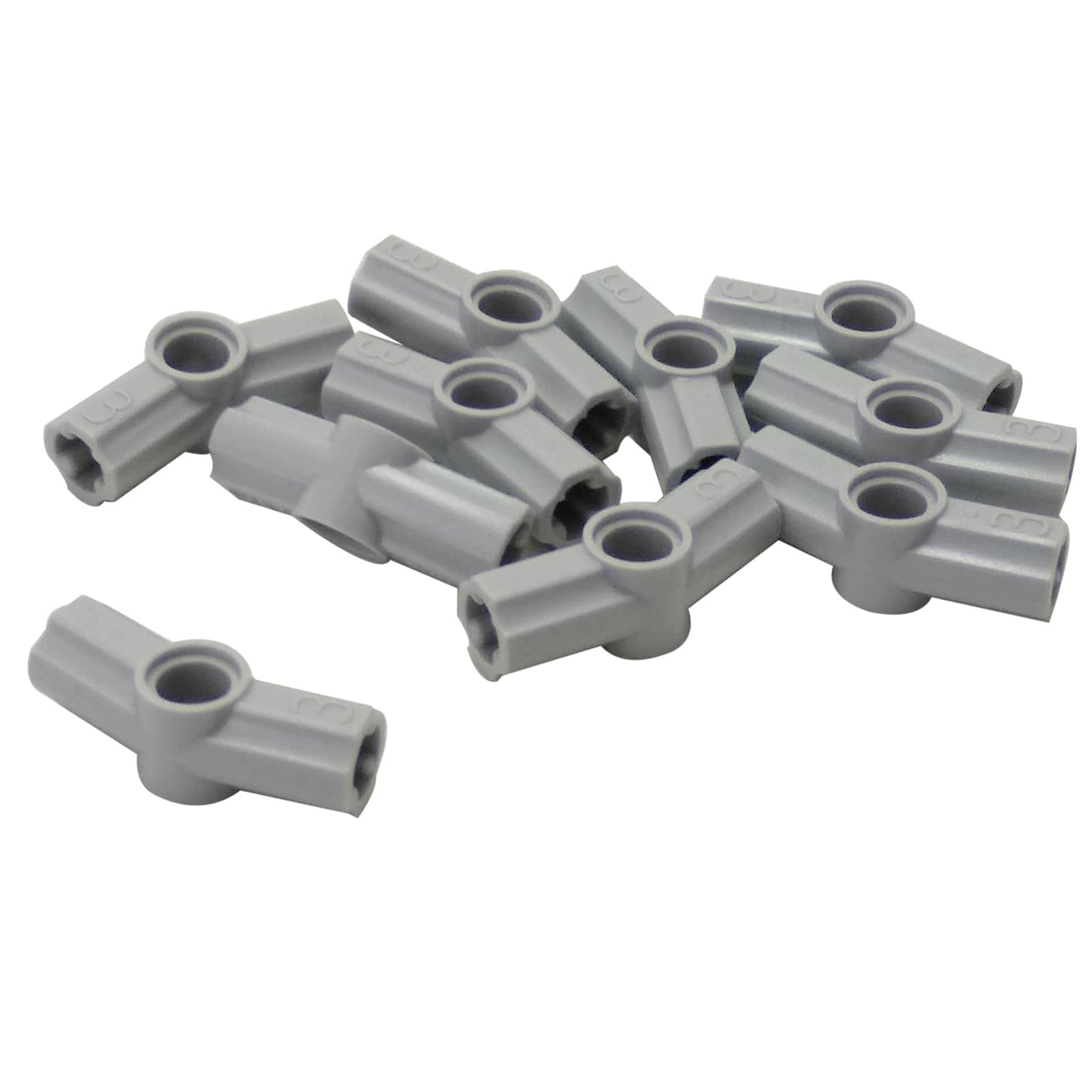 LEGO® Connettore angolare #3 per assi e perni Technic con piega di 157,5 gradi, utilizzato per connessioni offset e strutturali, colore grigio bluastro chiaro
