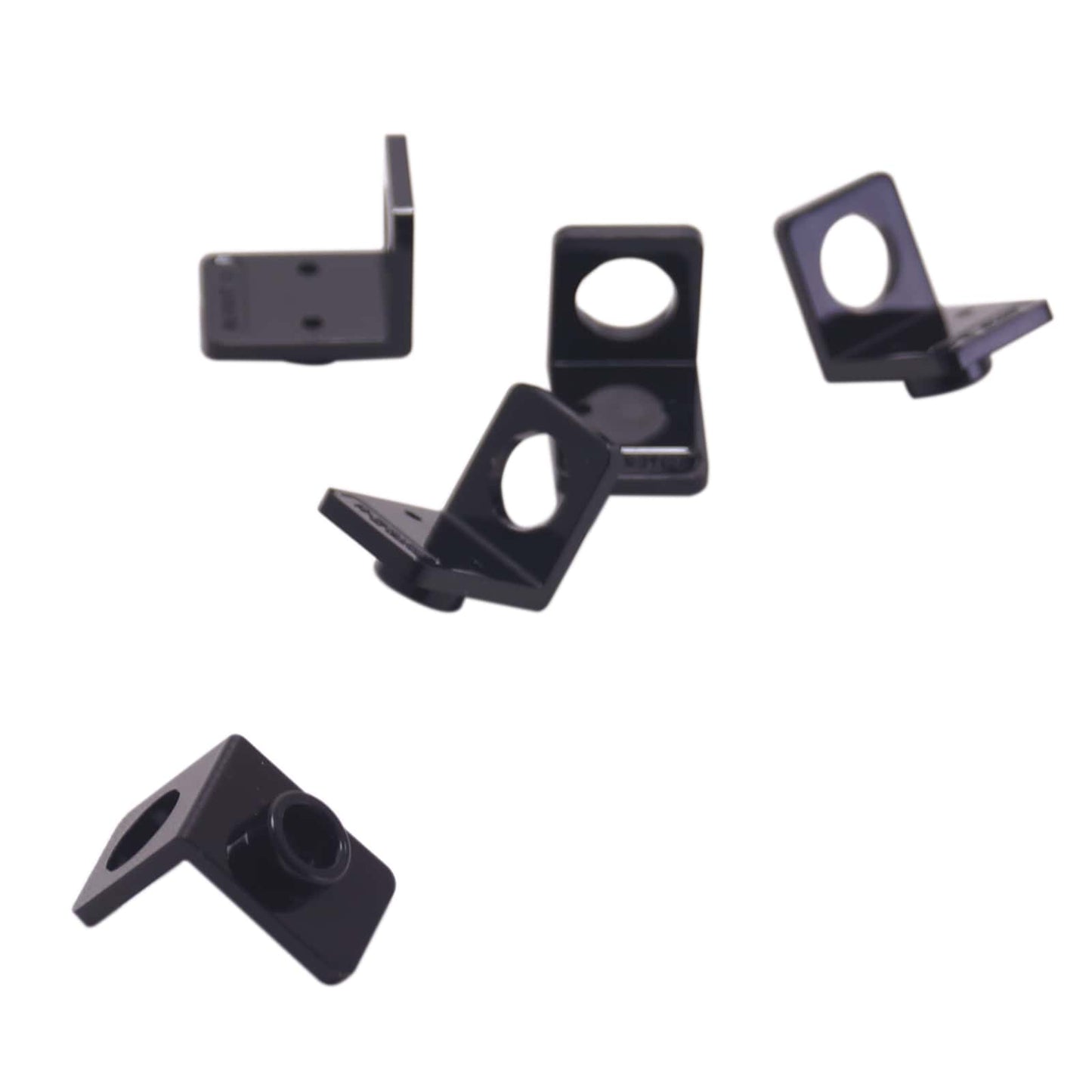 LEGO® Technic axle and pin connector angled #3 with 157.5 degree bend, used for offset and structural Technic connections, black color
