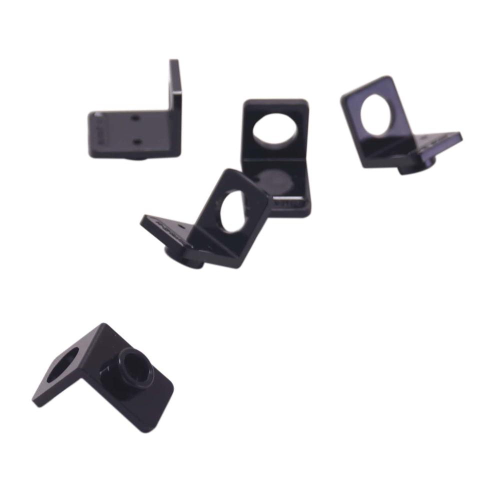 LEGO® Technic axle and pin connector angled #3 with 157.5 degree bend, used for offset and structural Technic connections, black color
