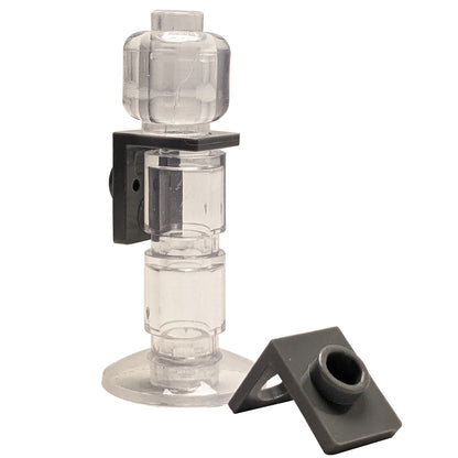 LEGO® Technic axle and pin connector angled #3 with 157.5 degree bend, used for offset and structural Technic connections, dark bluish gray color
