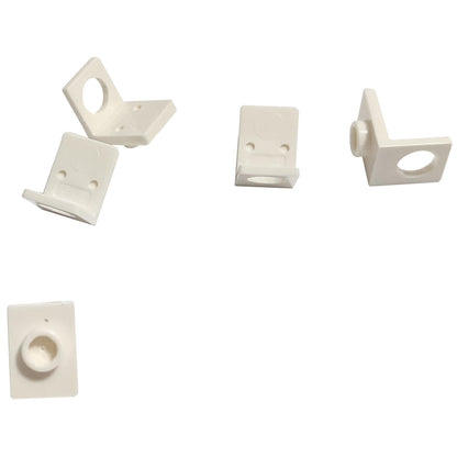 LEGO® Technic axle and pin connector angled #3 with 157.5 degree bend, used for offset and structural Technic connections, white color
