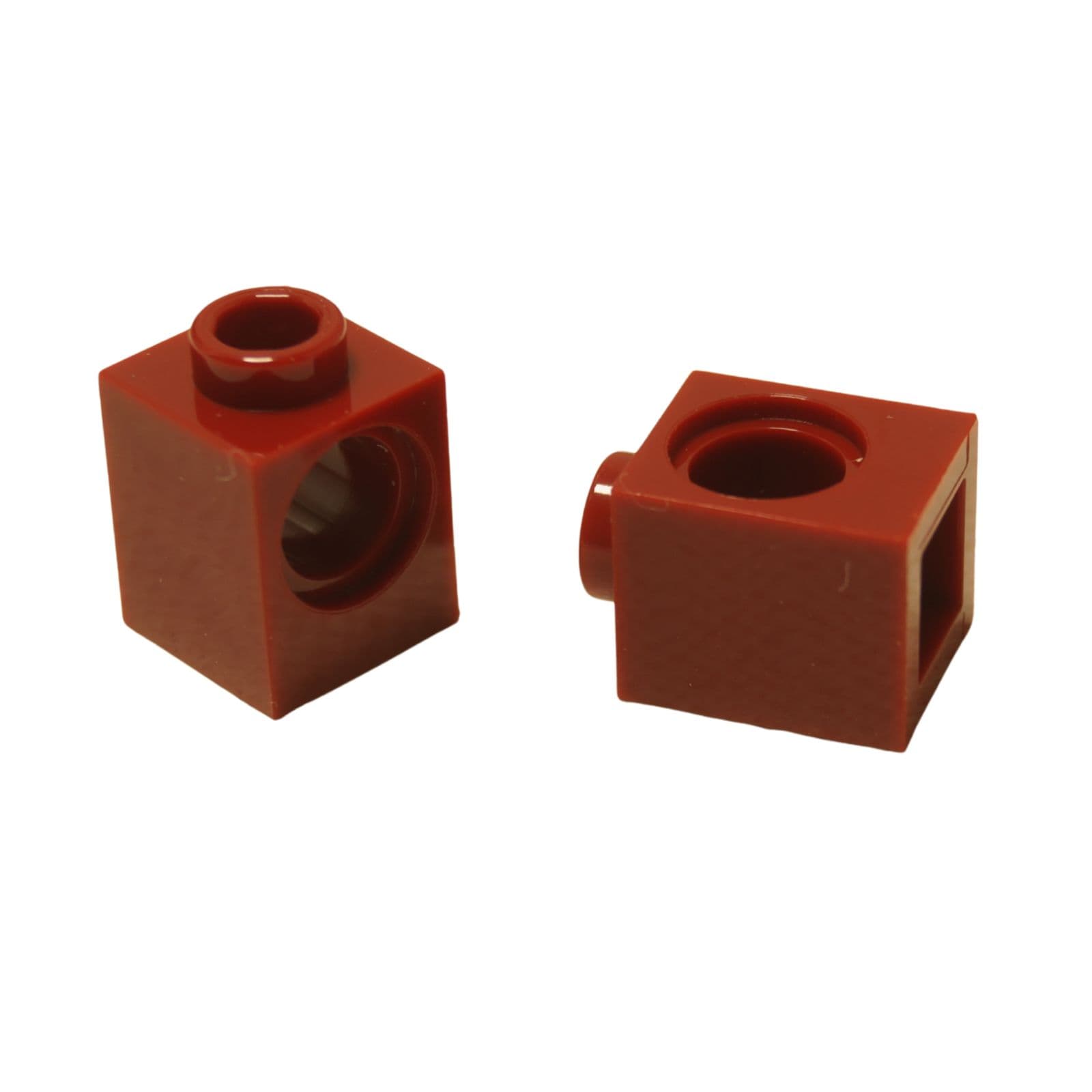 LEGO® Ladrillo Technic 1 x 1 con agujero redondo para conexiones de eje o pasador, color rojo oscuro
