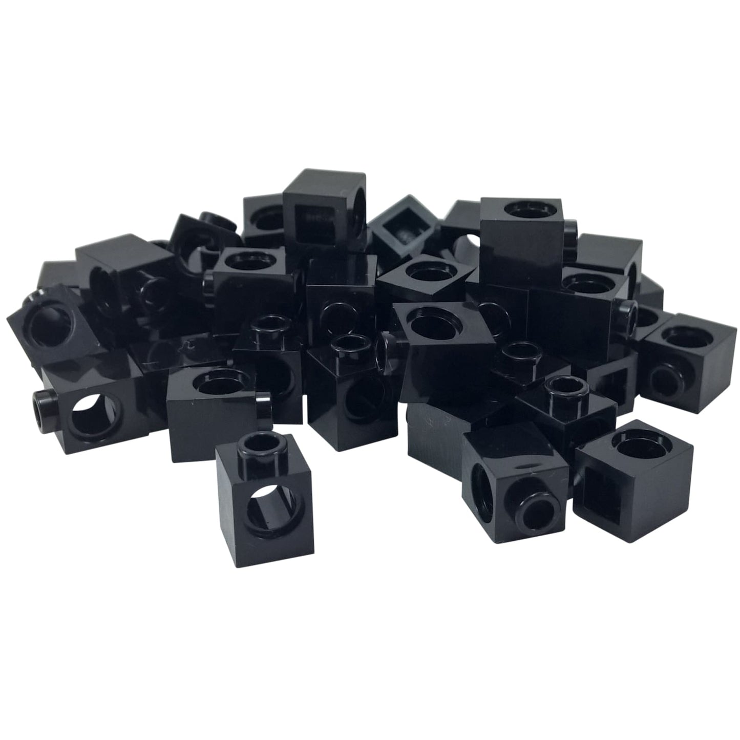 LEGO® Technic brick 1 x 1 with round hole for axle or pin connections, black color
