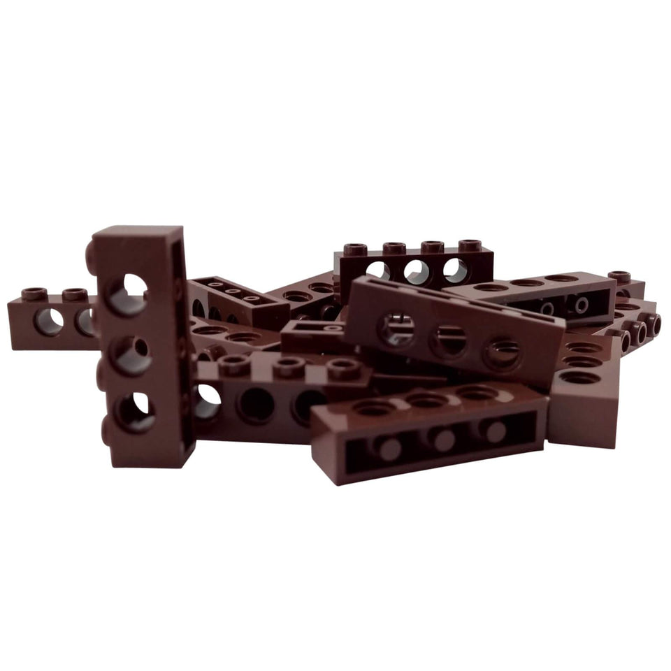 lego-technic-brick-1x4-3701-reddish-brown-lot-20