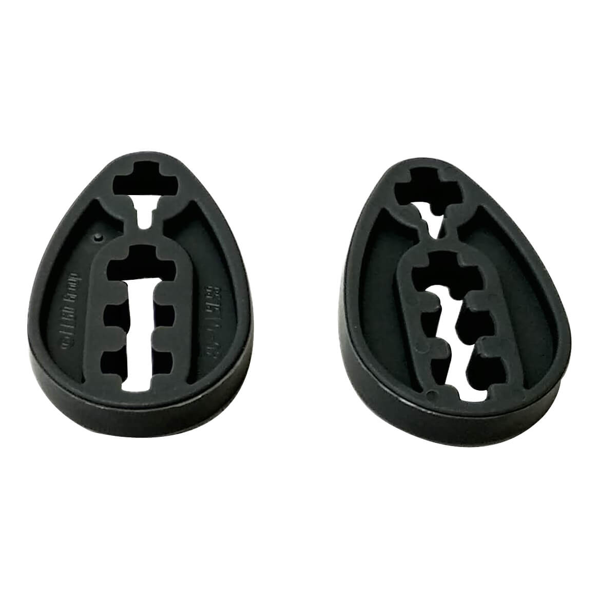 LEGO Technic Cam 6575 in Black with asymmetrical shape and multiple cross-shaped axle openings