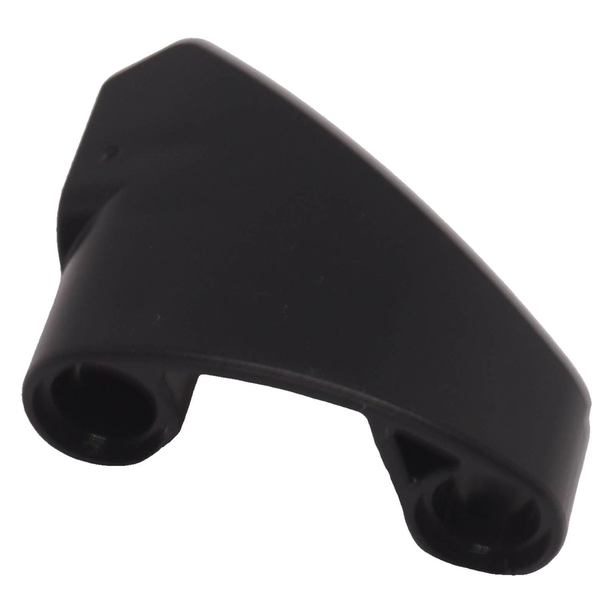Black LEGO Technic Curved Panel #10 3 x 3 Tapered Right 2403 curved exterior view