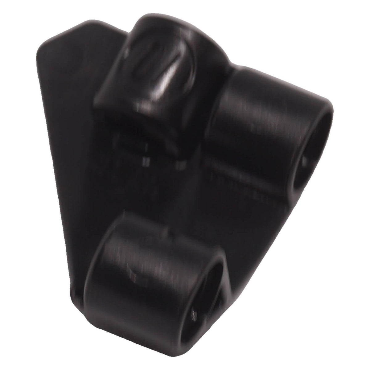 Black LEGO Technic Curved Panel #10 3 x 3 Tapered Right 2403 underside showing connection points
