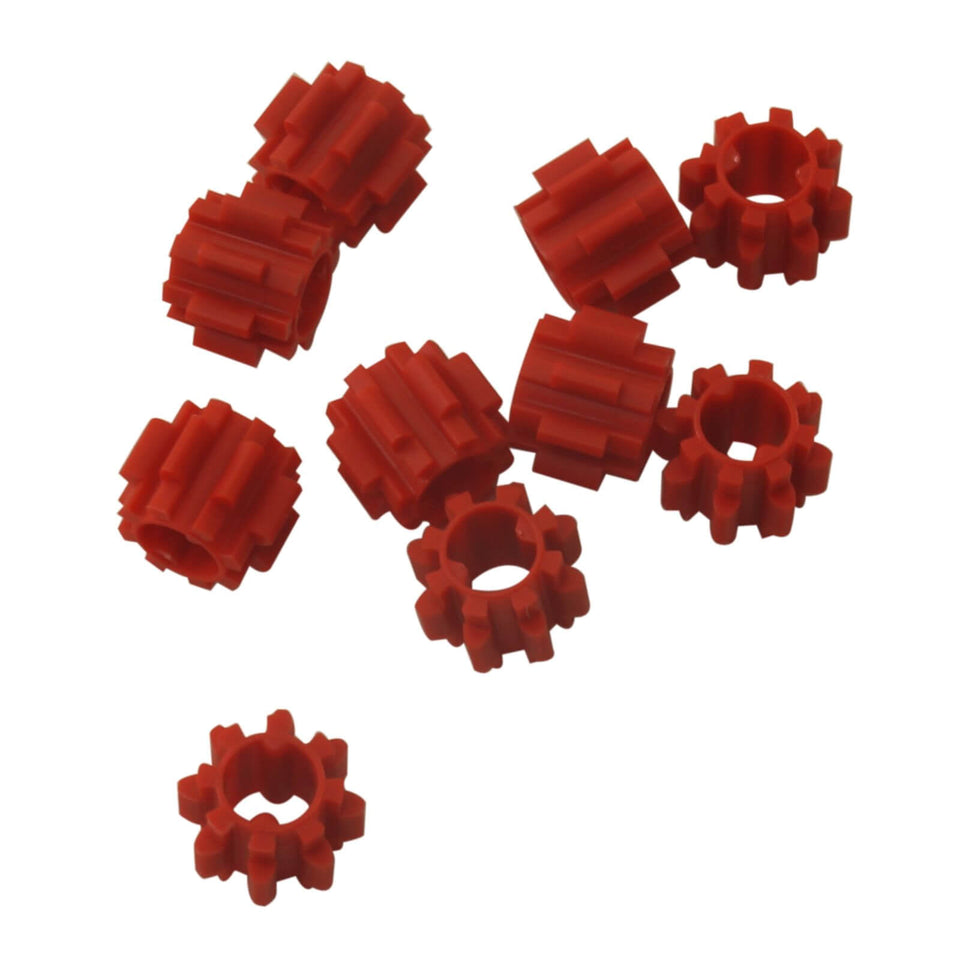 Red LEGO® Technic Gear 8 Tooth Dual Face Part 11955
