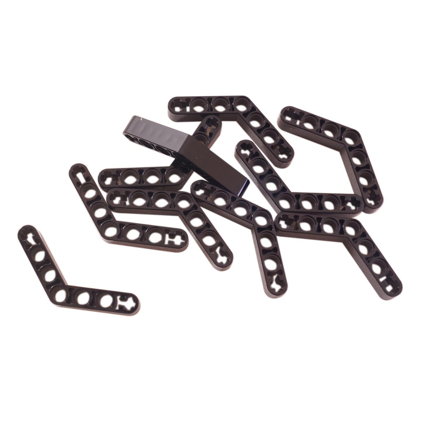 LEGO Technic Liftarm Modificado Doblado Grueso 1 x 7 (4 - 4) 32348 viga en forma de L de color negro