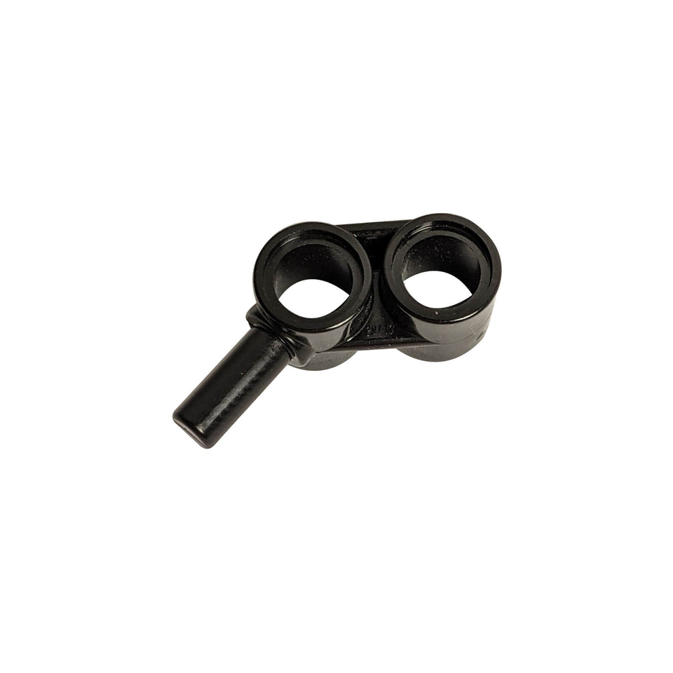 LEGO Technic Liftarm Modified Bar Angled 1 x 2 85940 in Black with two round pin holes and angled bar extension