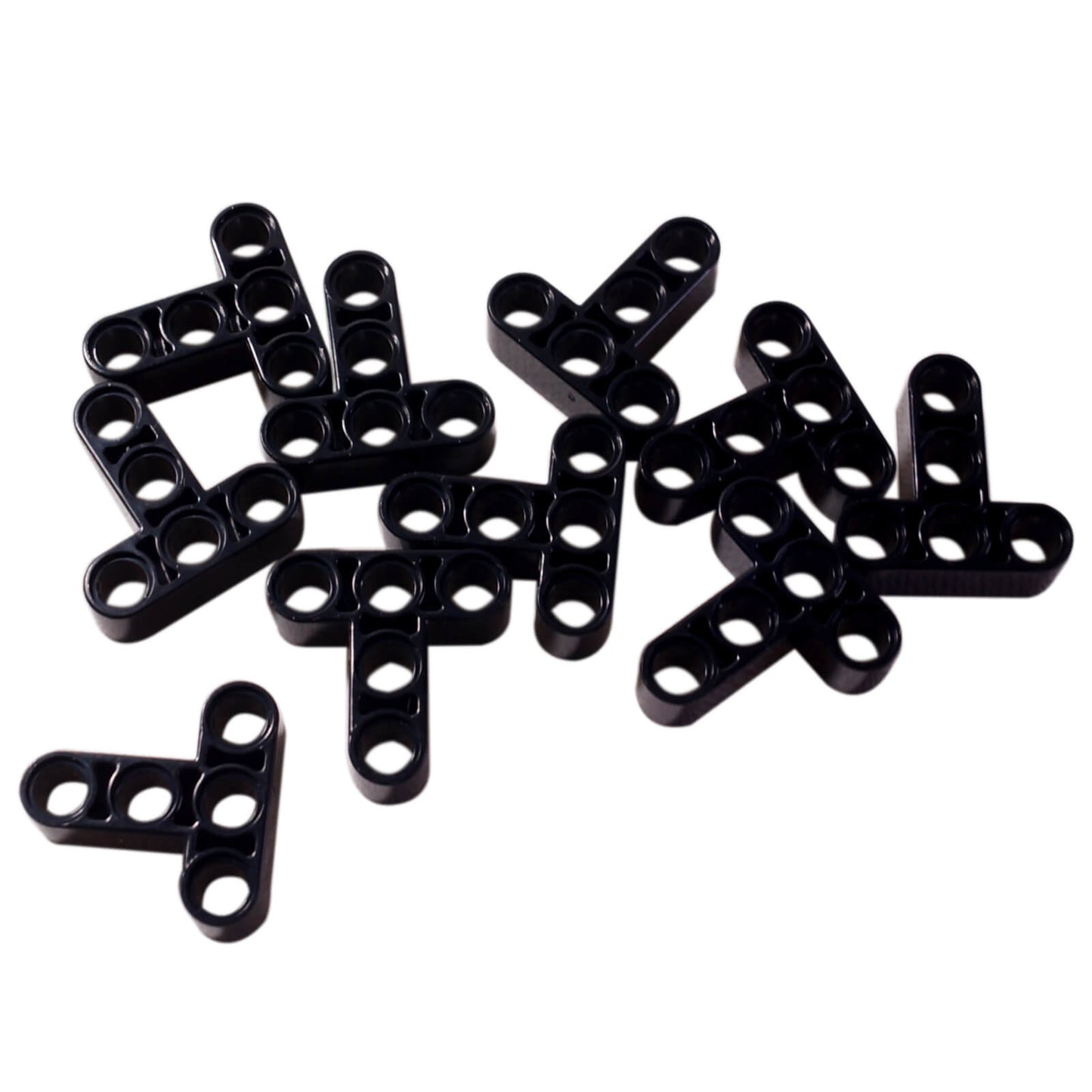 LEGO® Technic Liftarm 3x3 en forma de T (60484) en negro, grupo de conectores Technic con tres agujeros por brazo.