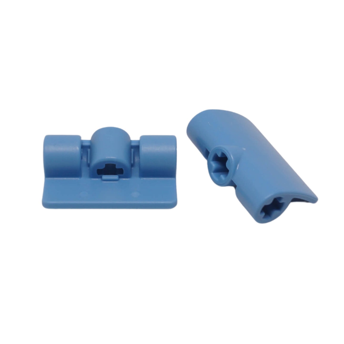 LEGO® Panel Curvo Technic 2 x 3 x 1 (Parte 71682) en azul medio, utilizado para carrocerías curvas suaves y formas compactas en Technic.
