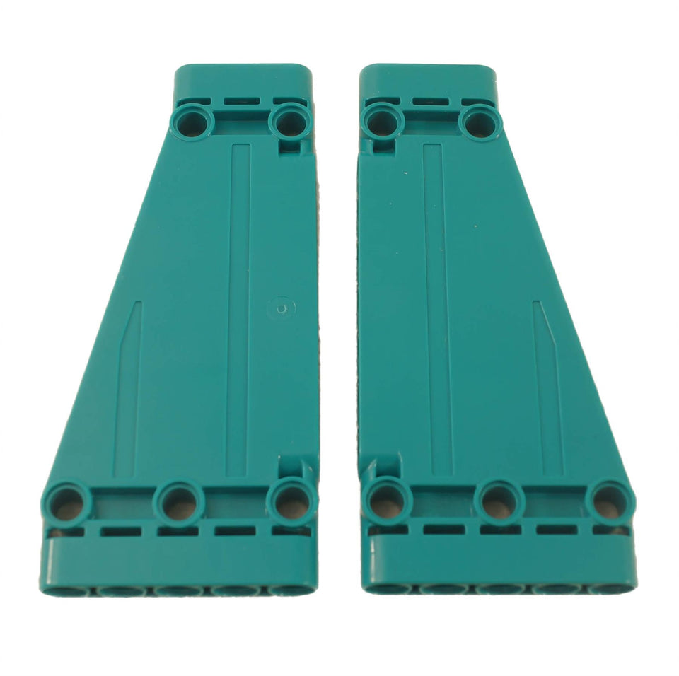 LEGO Technic Panel Plate 5 x 11 x 1 Tapered 18945 in blue, smooth angled panel piece