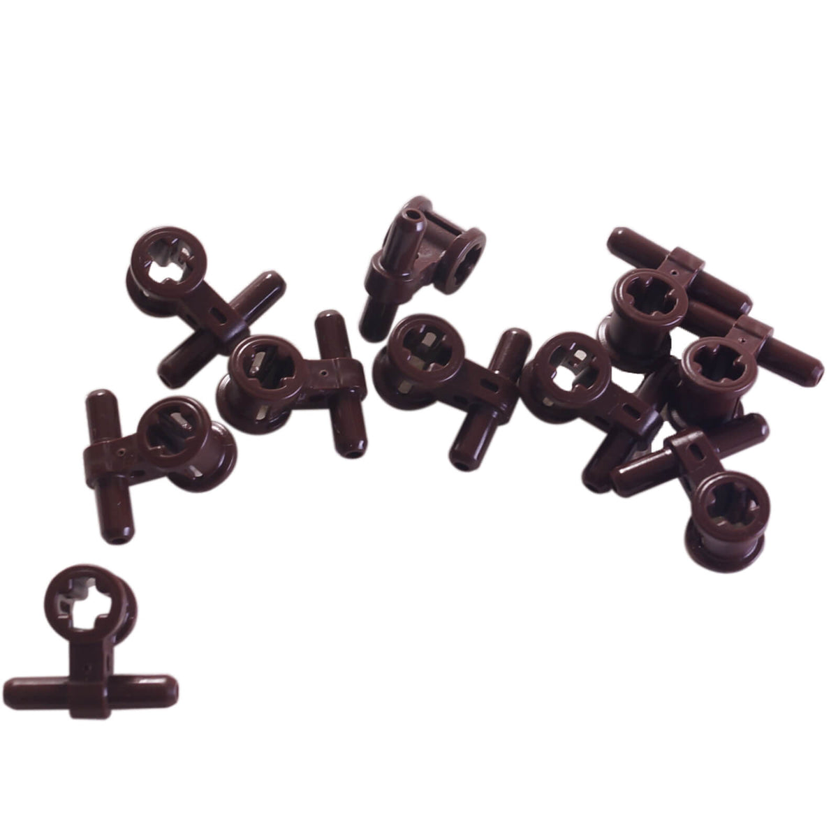 LEGO® Technic Pneumatic Hose Connector with Axle Connector 99021 in dark brown
