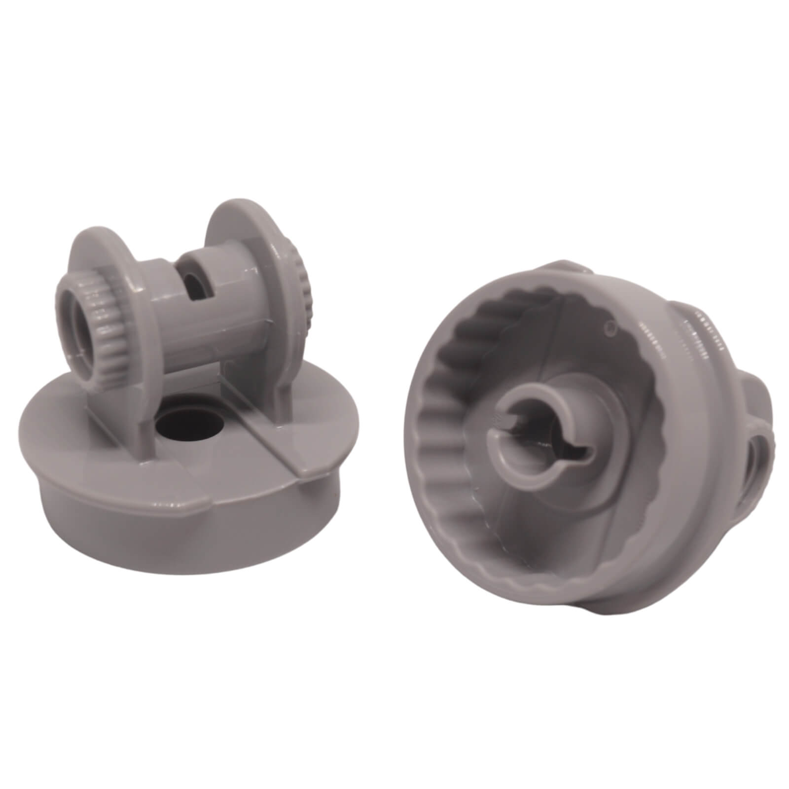 LEGO® Technic Rotation Joint Disk 79505 with large pin and ribbed circular edge light bluish gray