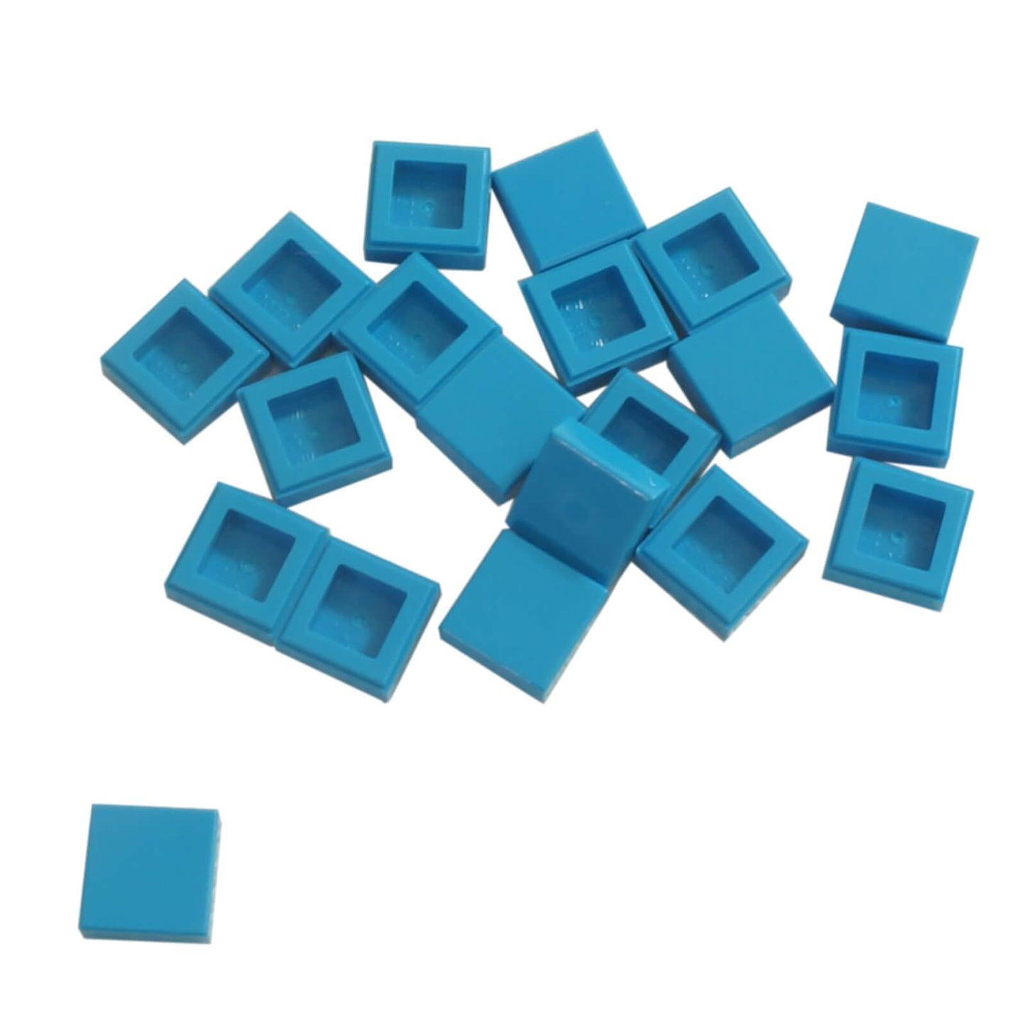 LEGO Tile 1 x 1 part 3070 smooth square building element dark azure