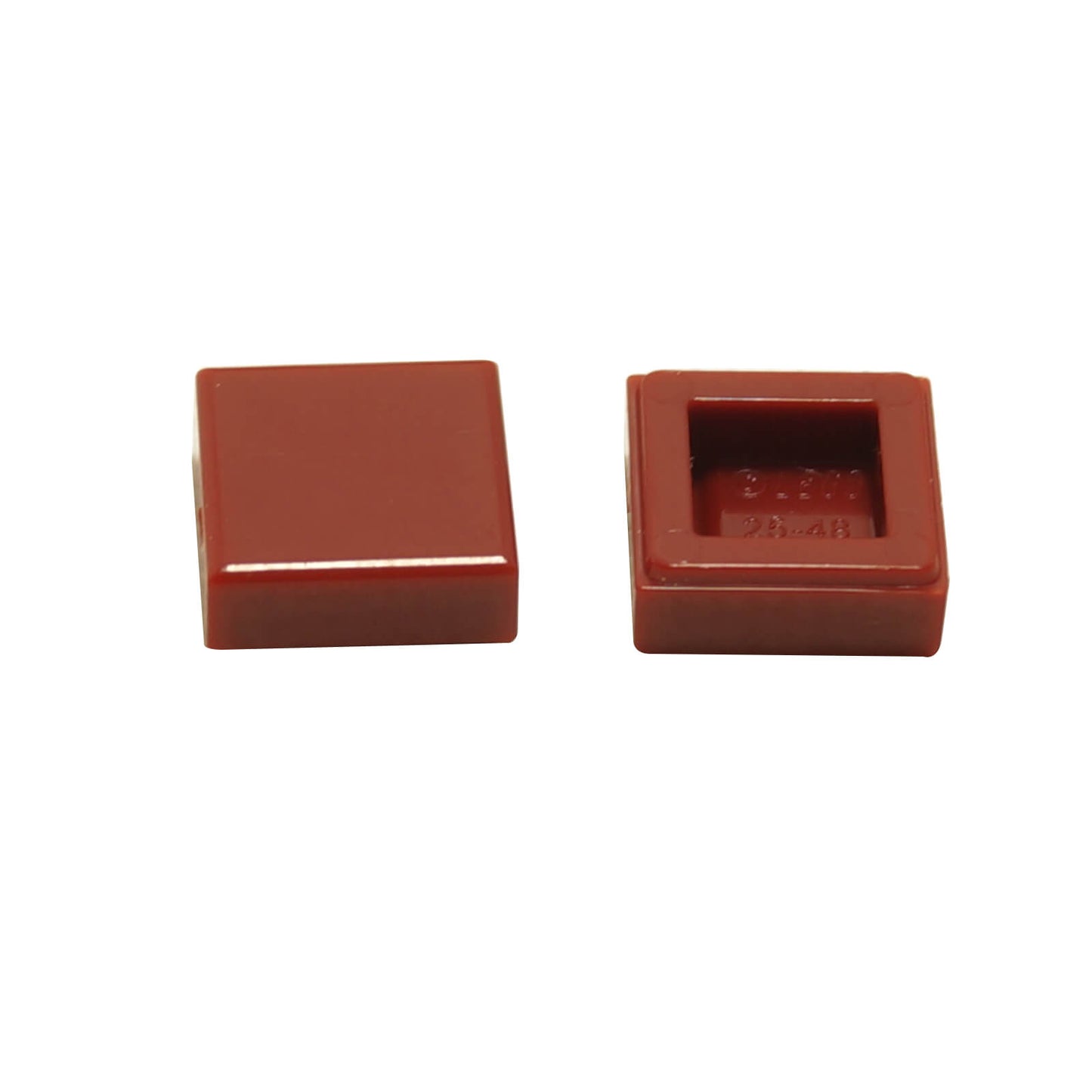 LEGO Tile 1 x 1 part 3070 smooth square building element dark red