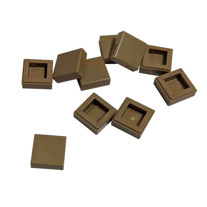 LEGO Tile 1 x 1 part 3070 smooth square building element dark tan