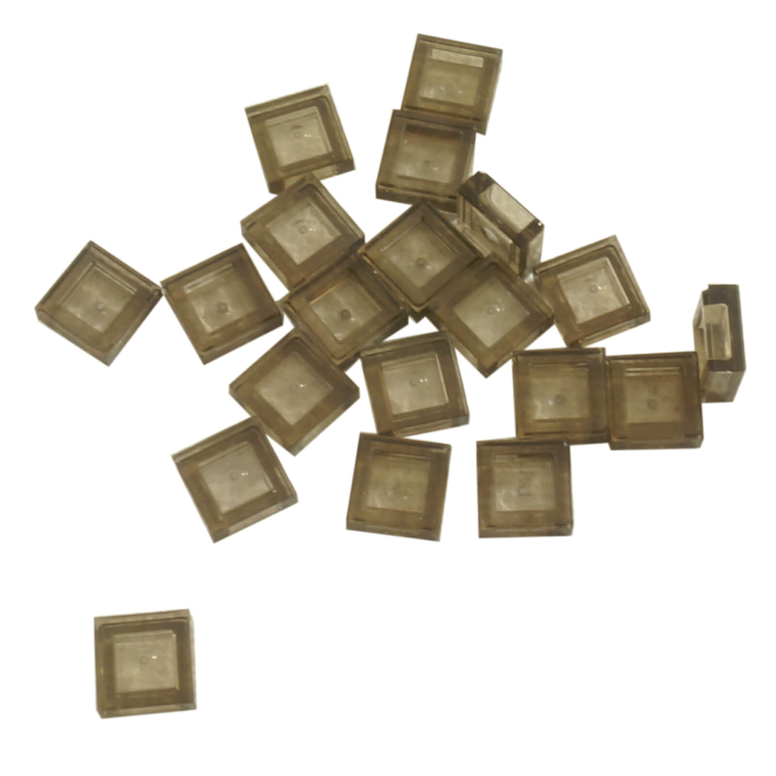 LEGO Tile 1 x 1 part 3070 smooth square building element trans brown