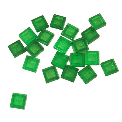 LEGO Tile 1 x 1 part 3070 smooth square building element trans green