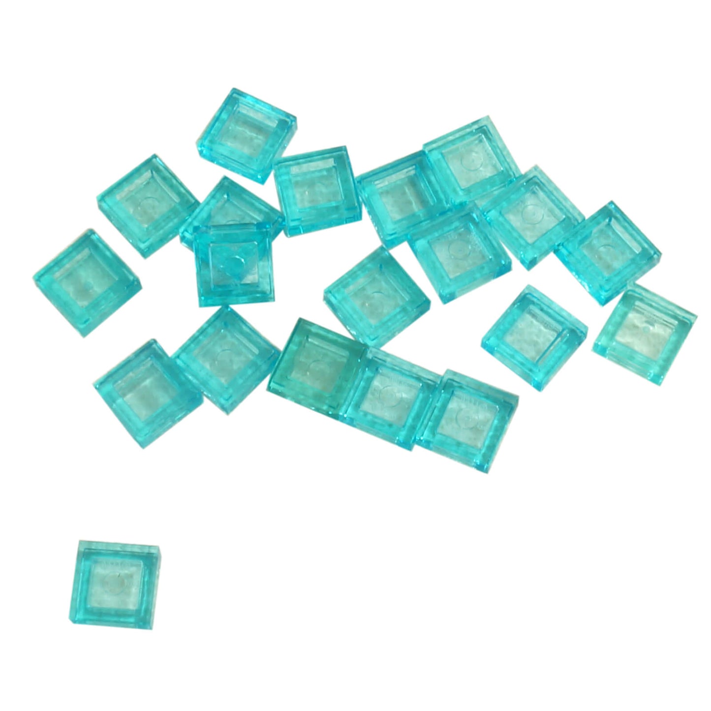 LEGO Tile 1 x 1 part 3070 smooth square building element trans-light blue