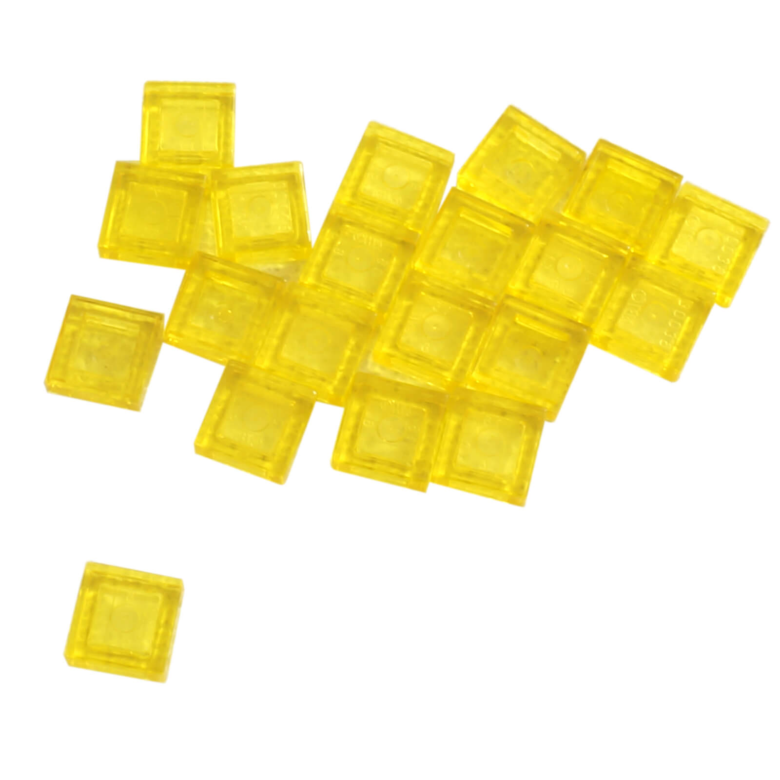 LEGO Tile 1 x 1 part 3070 smooth square building element trans-yellow