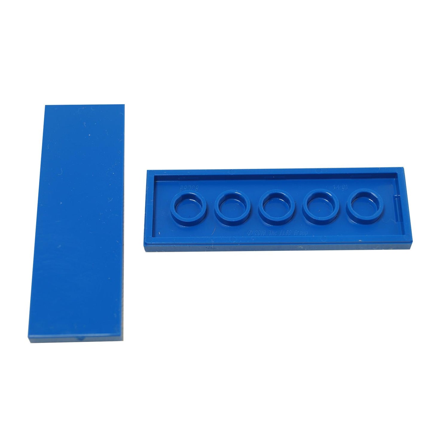 LEGO® Tile 2 x 6 (Part 69729) in blue, used for smooth surfaces, flooring, and clean detailing in builds
