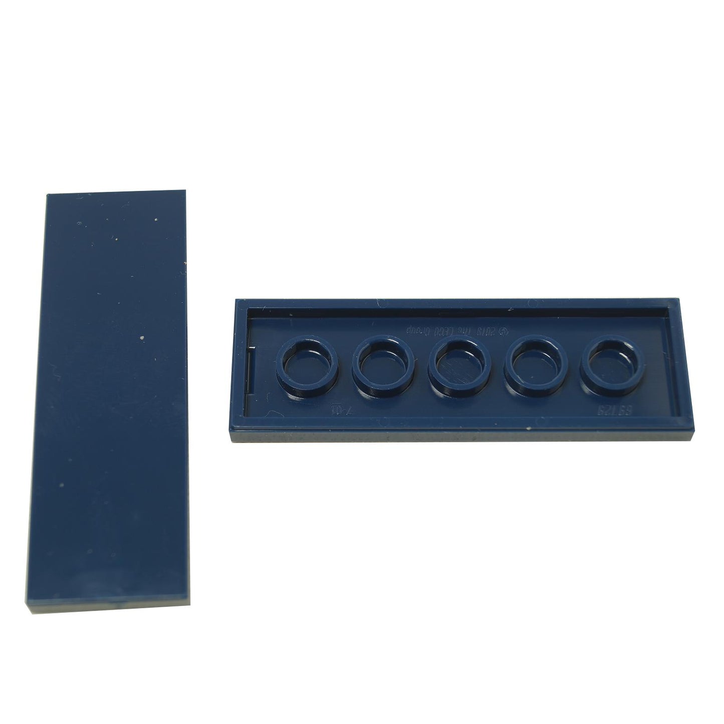 LEGO® Tile 2 x 6 (Part 69729) in dark blue, used for smooth surfaces, flooring, and clean detailing in builds
