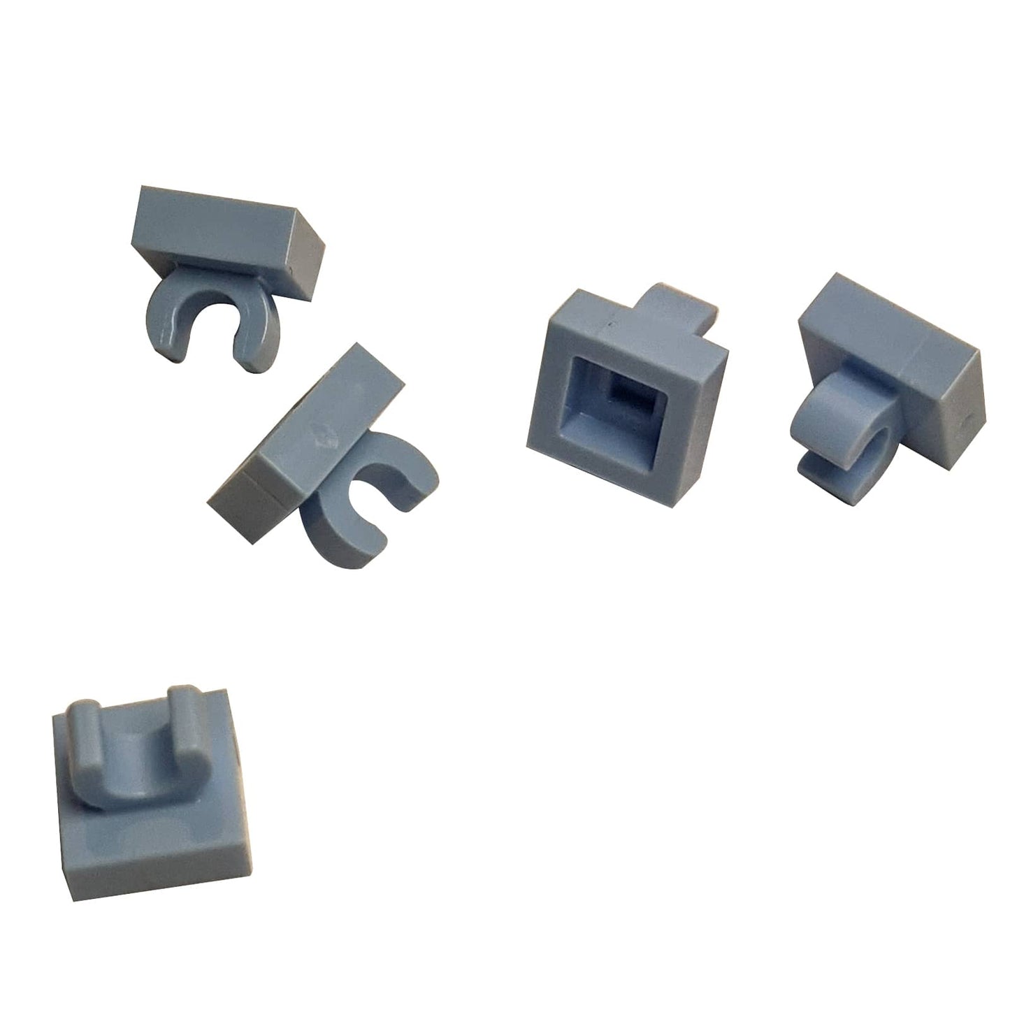 LEGO® Tile Modified 1 x 1 with open O clip (15712) in bright light blue, a small connector tile with a circular side clip.
