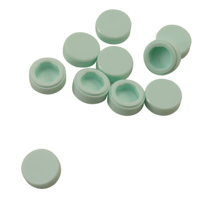 LEGO® round tile 1 x 1 with smooth studless surface, used for clean detailing and decorative finishes, light aqua color
