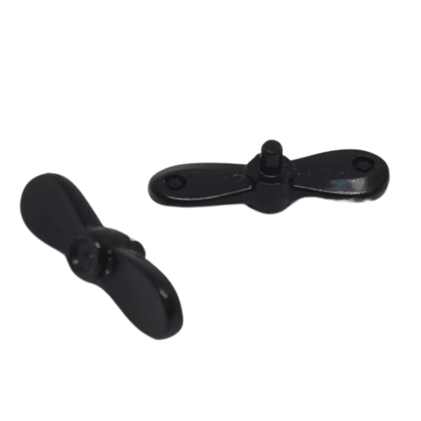 LEGO® tiny two-blade propeller with small pin part 54568 in black