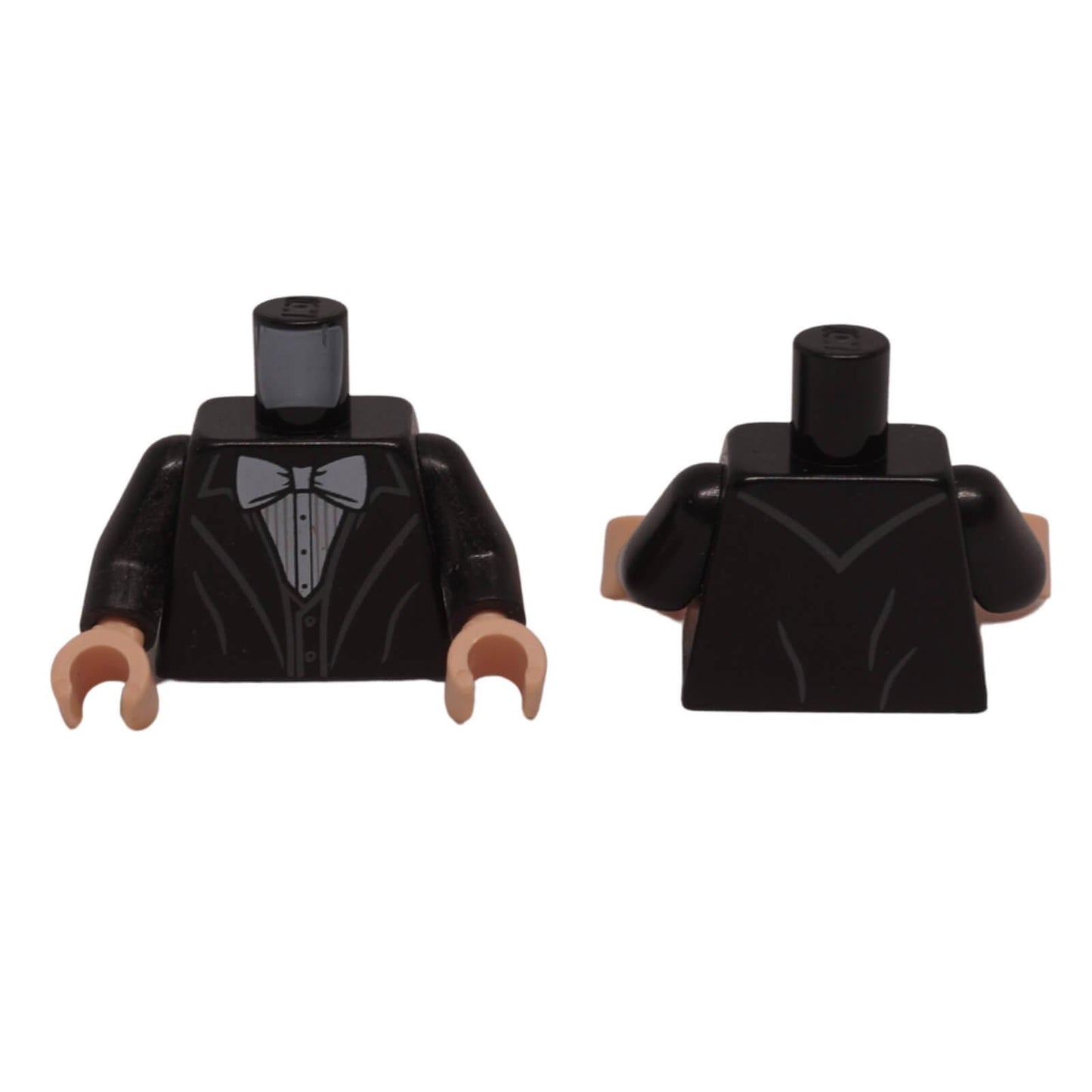 LEGO tuxedo torso 973pb5311c02 black suit vest bow tie print