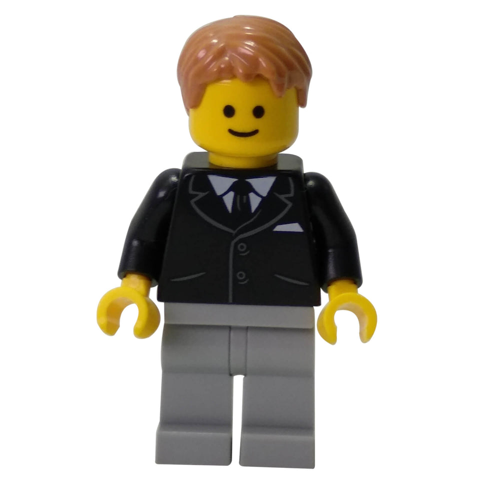 LEGO Brick Bank minifigure twn252a black suit tie