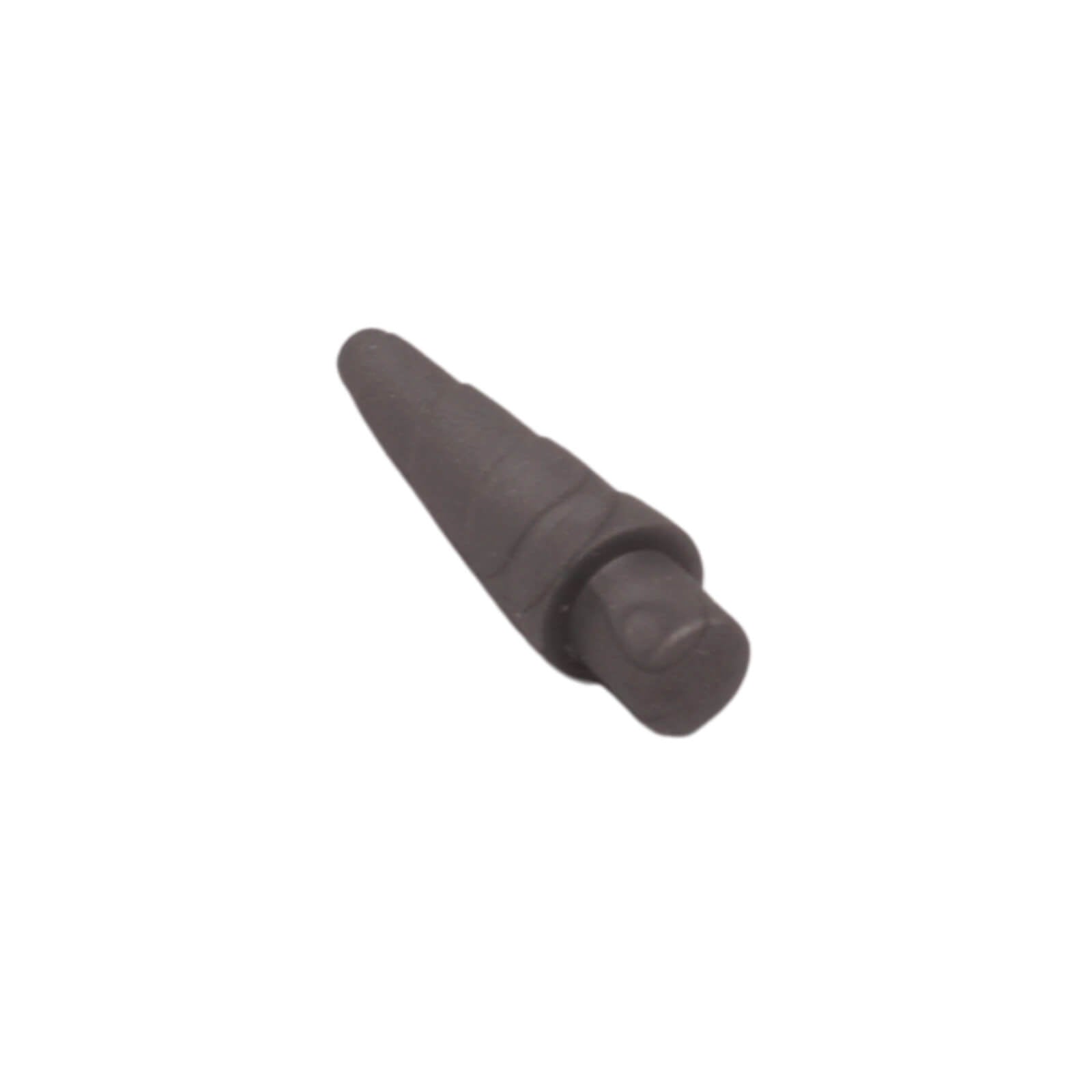 LEGO® Unicorn Horn 89522 with tapered ridged shape and cylindrical connection end flat silver