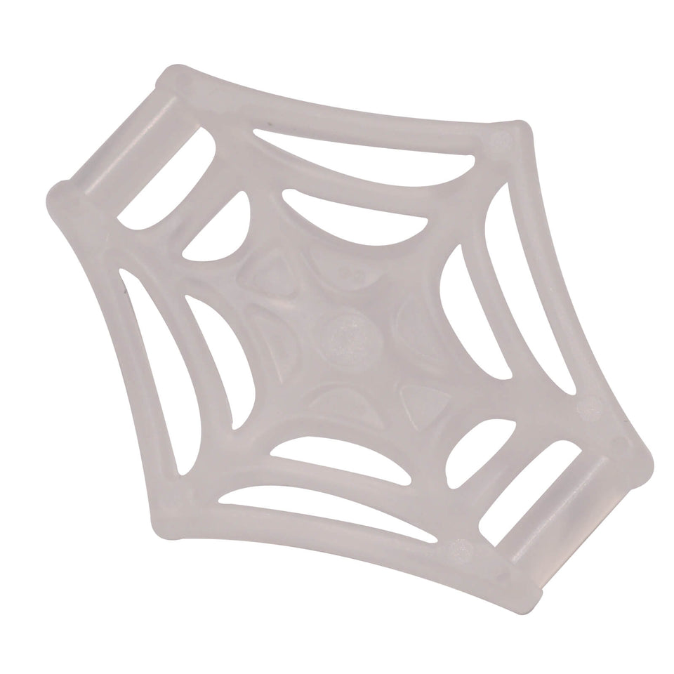 LEGO web effect large with bars both ends part 36083e, trans-clear