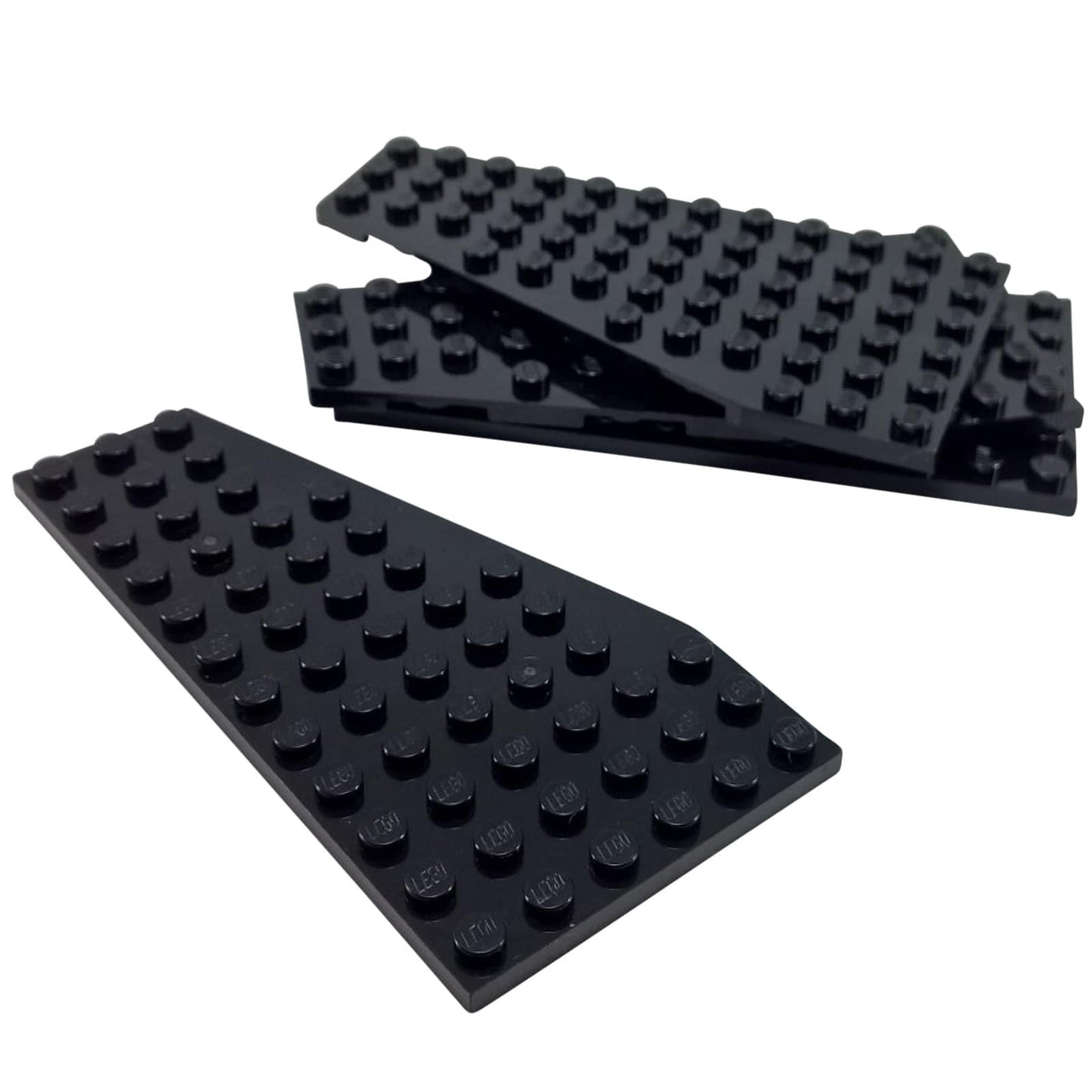 LEGO® piastretta a cuneo 12 x 6 pezzo destro, grande forma angolata per corpi di veicoli o costruzioni strutturali, colore nero
