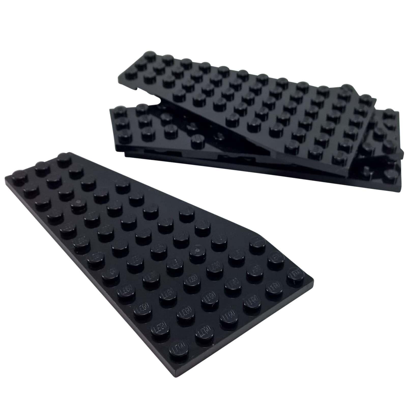 LEGO® piastretta a cuneo 12 x 6 pezzo destro, grande forma angolata per corpi di veicoli o costruzioni strutturali, colore nero

