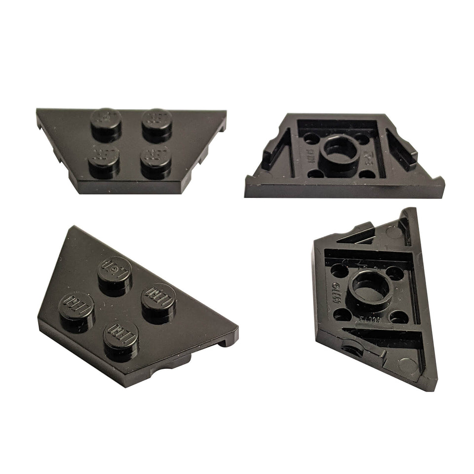 LEGO® Wedge Plate 2 x 4 Part 51739 in black
