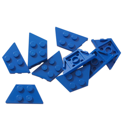 LEGO® Wedge Plate 2 x 4 Part 51739 in blue