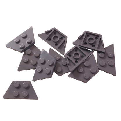 LEGO® Wedge Plate 2 x 4 Part 51739 in dark bluish gray