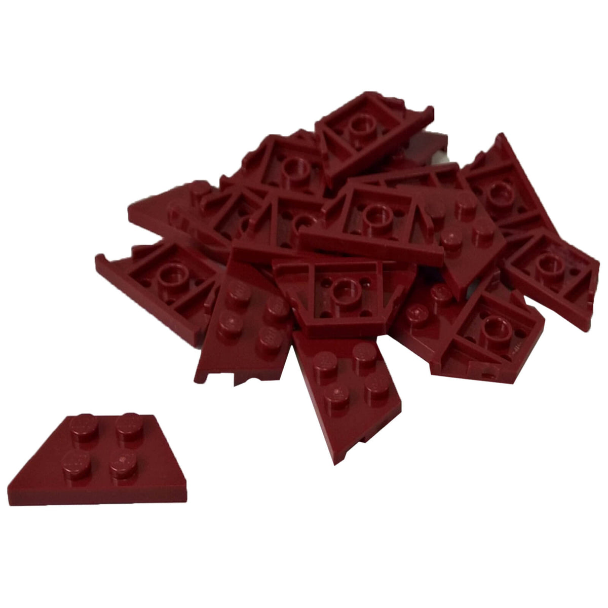 LEGO® Wedge Plate 2 x 4 Part 51739 in dark red