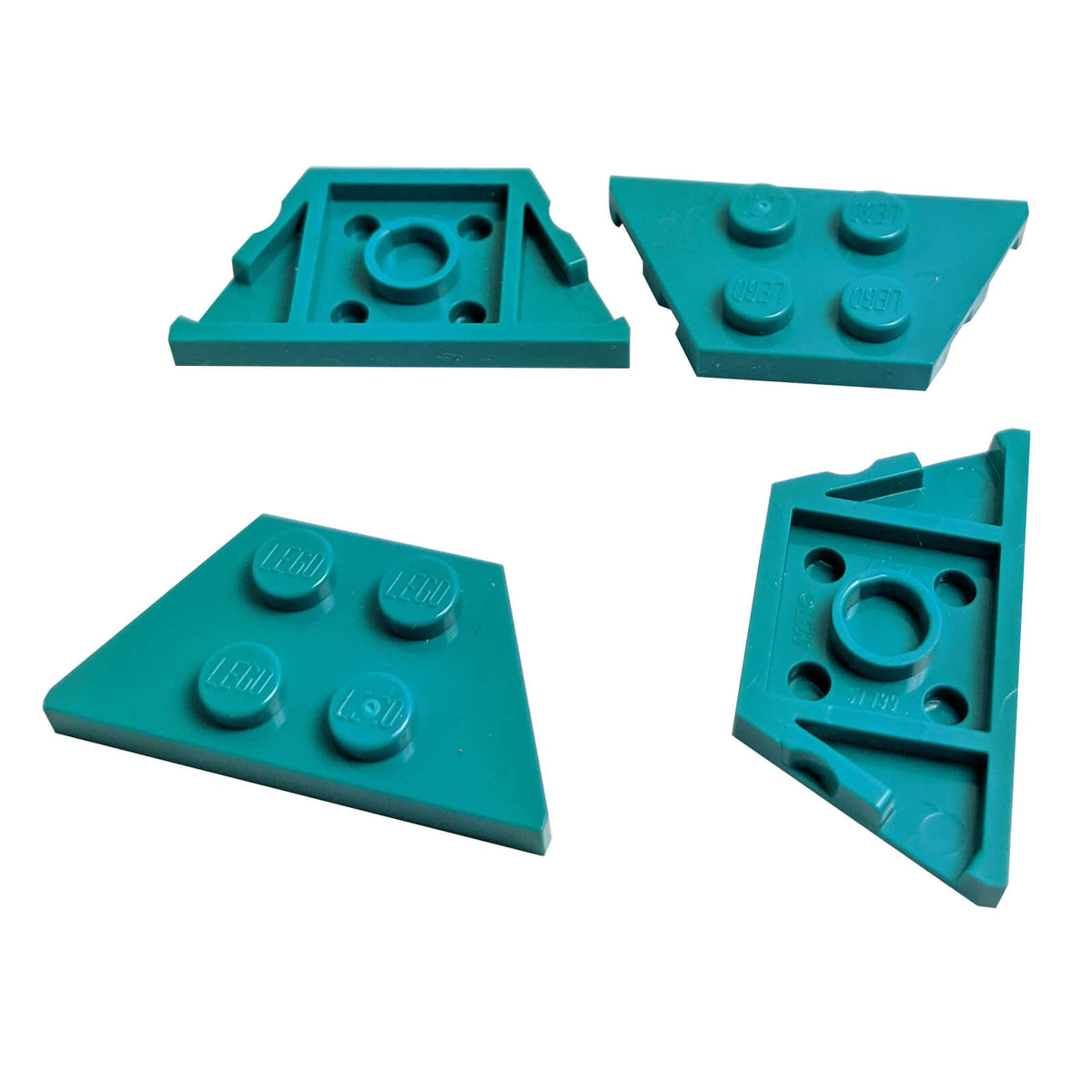 LEGO® Wedge Plate 2 x 4 Part 51739 in dark turquoise