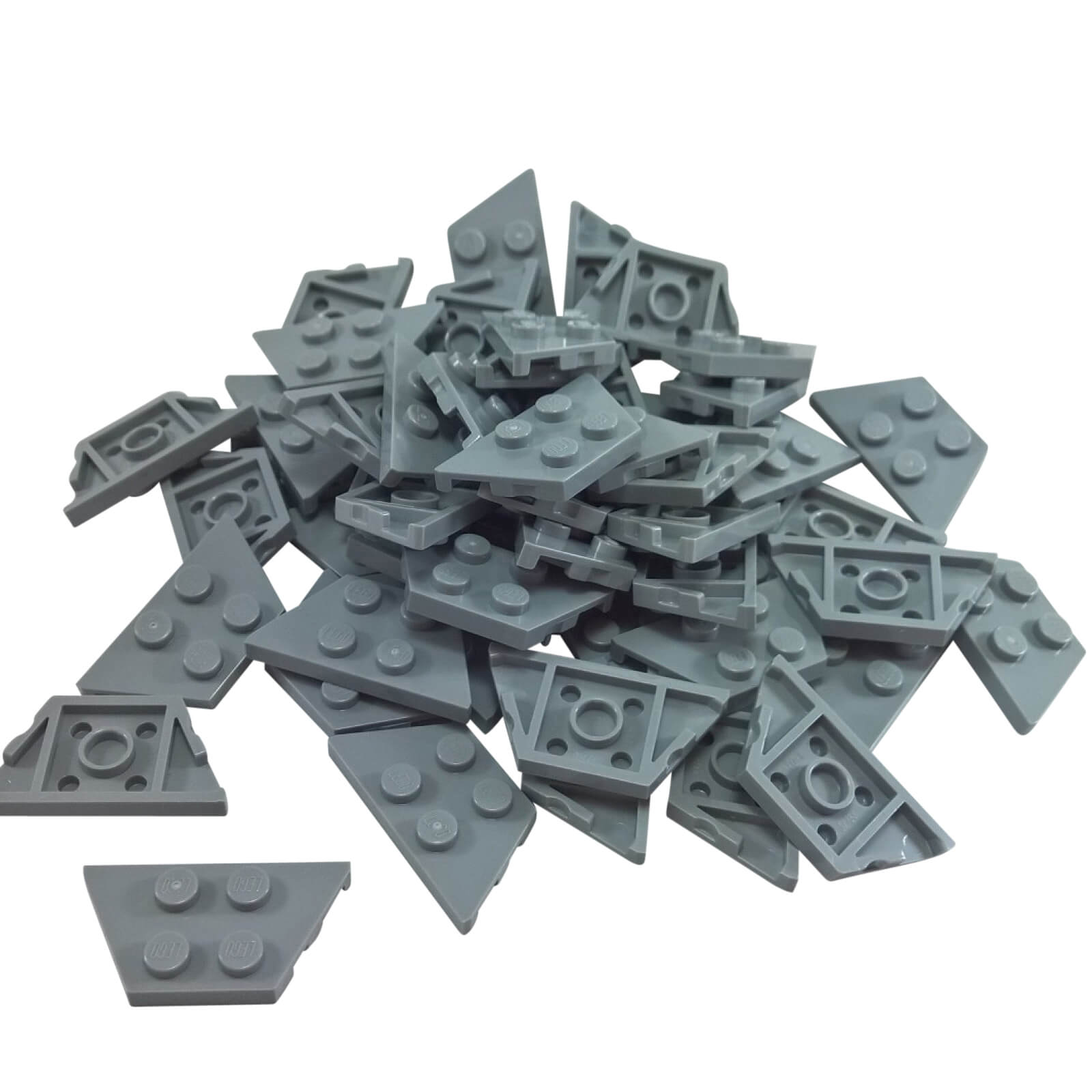 LEGO® Wedge Plate 2 x 4 Part 51739 in light bluish gray