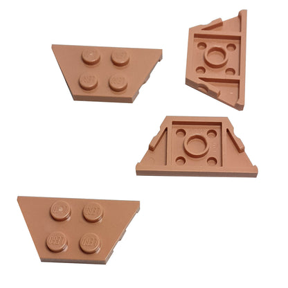 LEGO® Wedge Plate 2 x 4 Part 51739 in nougat